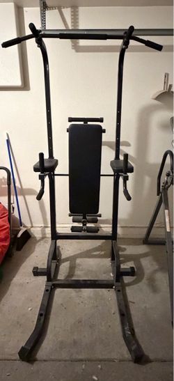 Power Tower with Dip Station and Pull-Up Bar