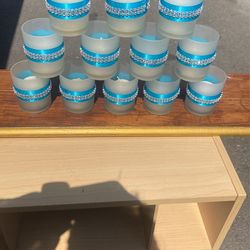 20- Glass votive Candles 3 Inches