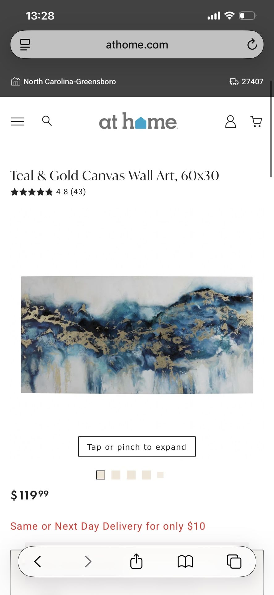 Beautiful Shades Of Blue Canvas Painting