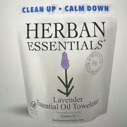 Lavendar Essential Oil Towelettes 20 Ct