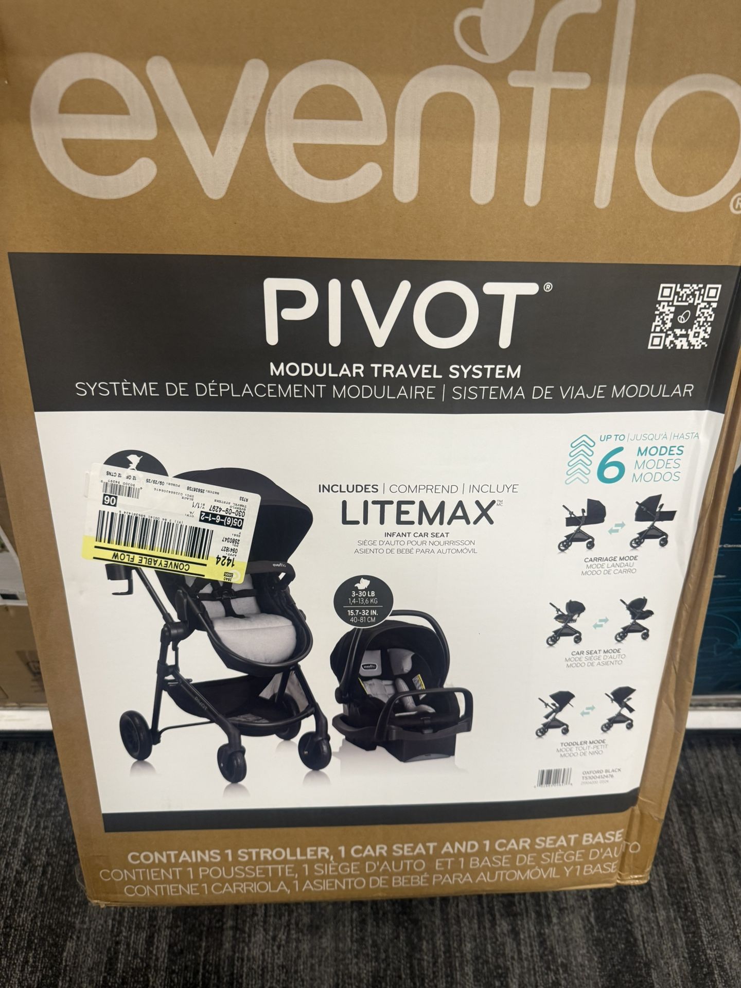Evenflo pivot Lite Max Stroller Set 