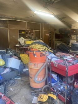 Hepa Filter Jobsite vacuum On Dolly With Heavy Duty Cord