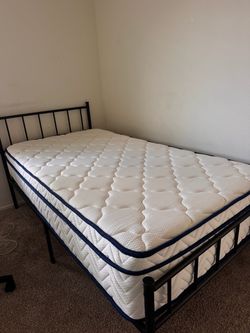 Twin Mattress and Frame Bed