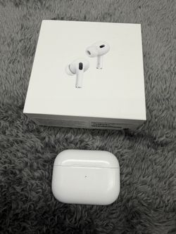 Apple AirPod Pros 2 in excellent shape! Comes with case, cable, packaging, extra buds, etc.  
