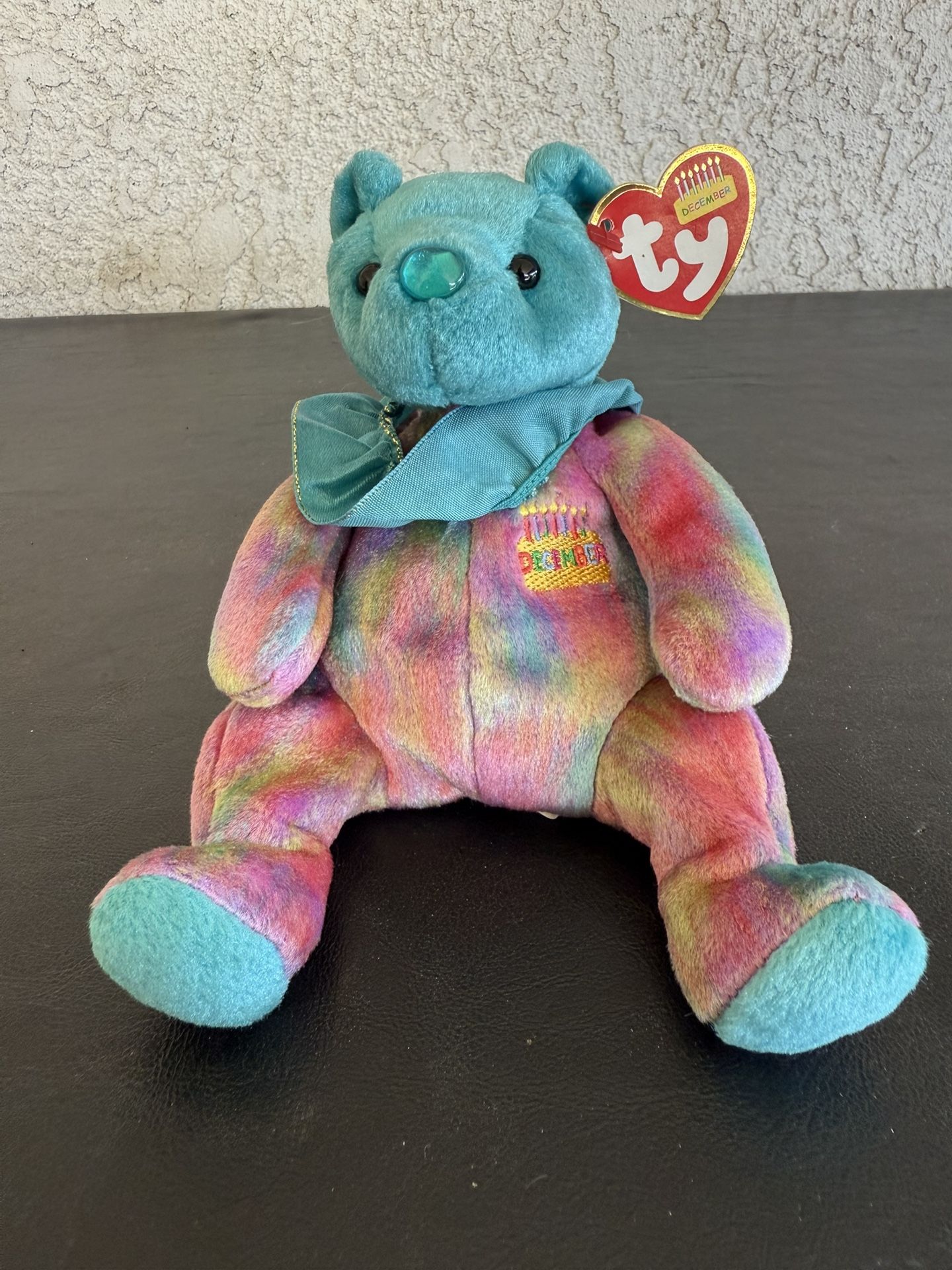 TY Beanie Baby Birthday Bear December 