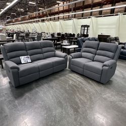 Manual Reclining Sofa - Loveseat 
Manual Motion  🚨   Sofa - Loveseat  Reclinables Manuales