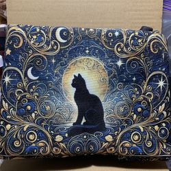 Black cat celestial Lunchbox