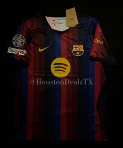 BARCELONA HOME JERSEY CHAMPIONS LEAGUE 26/27 (BRAND NEEW) LOCATED IN HOUSTON TX!📍