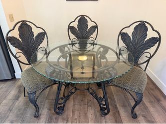 Glass top, Dining room table