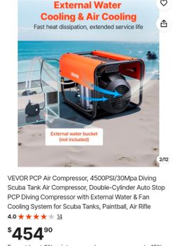 VEVOR PCP Air Compressor 4500PSI Diving