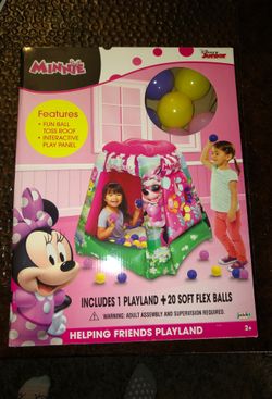 Mini Minnie Ball Blow Up Ball Pit-with 20 balls included