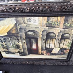 Hobby Lobby Bistro  Canvas Art Frame 