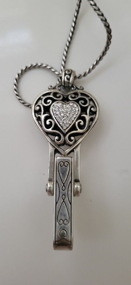 Brighton Badge Clip Necklace