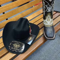 Nuevo set de botas con Texana o sombrero para hombre