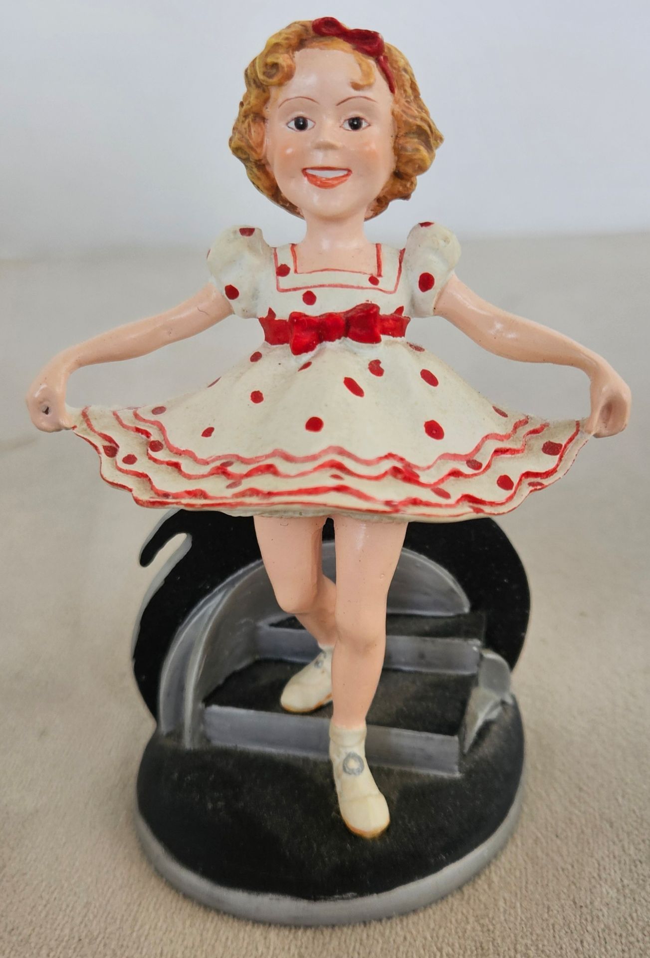 Vtg SHIRLEY TEMPLE STAND UP AND CHEER, HEIDI, TAKE A BOW FIGURINES - 4.5”