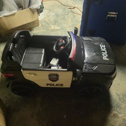 Motorized Police Car. Never Used Brand New.