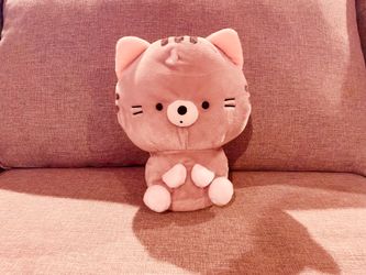 Cute Grey Cat Plush (ShibaNeko Yokocho Kurogoma Cat) - Super Soft!