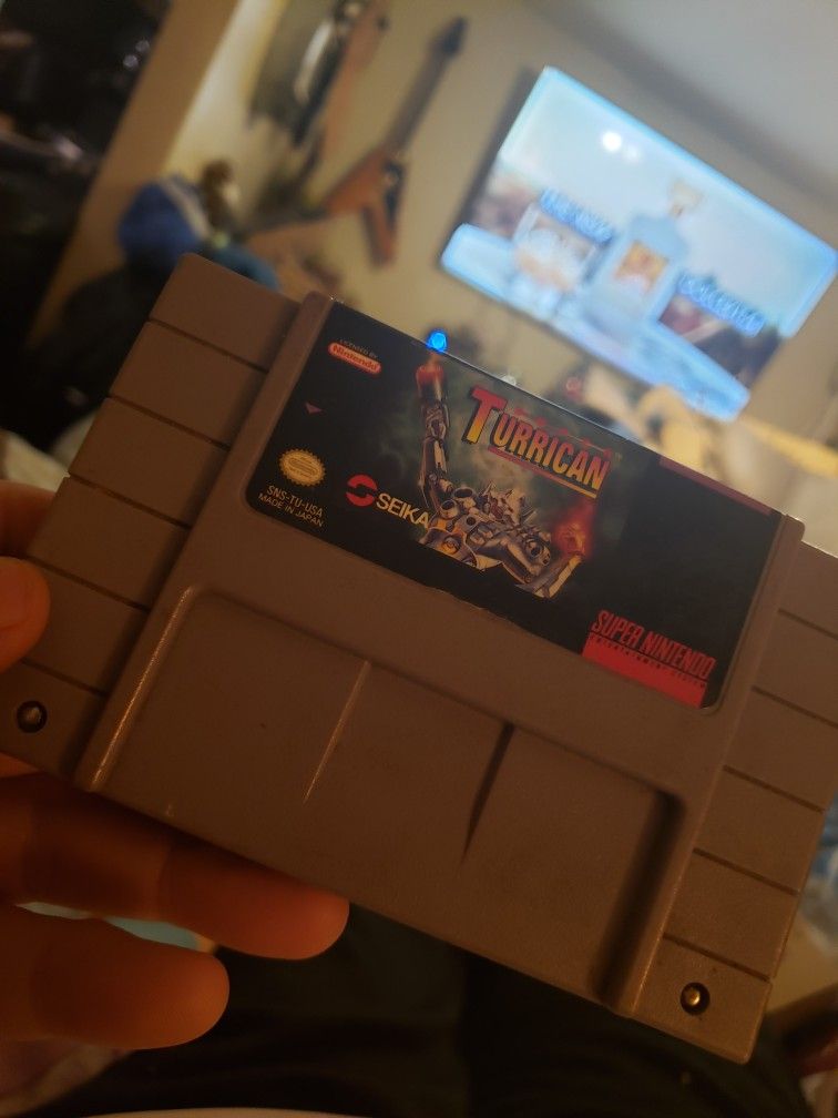 Super nintendo SNES game Turrican works perfectly