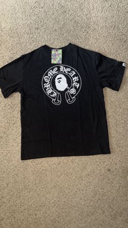 Chrome heart bape tee