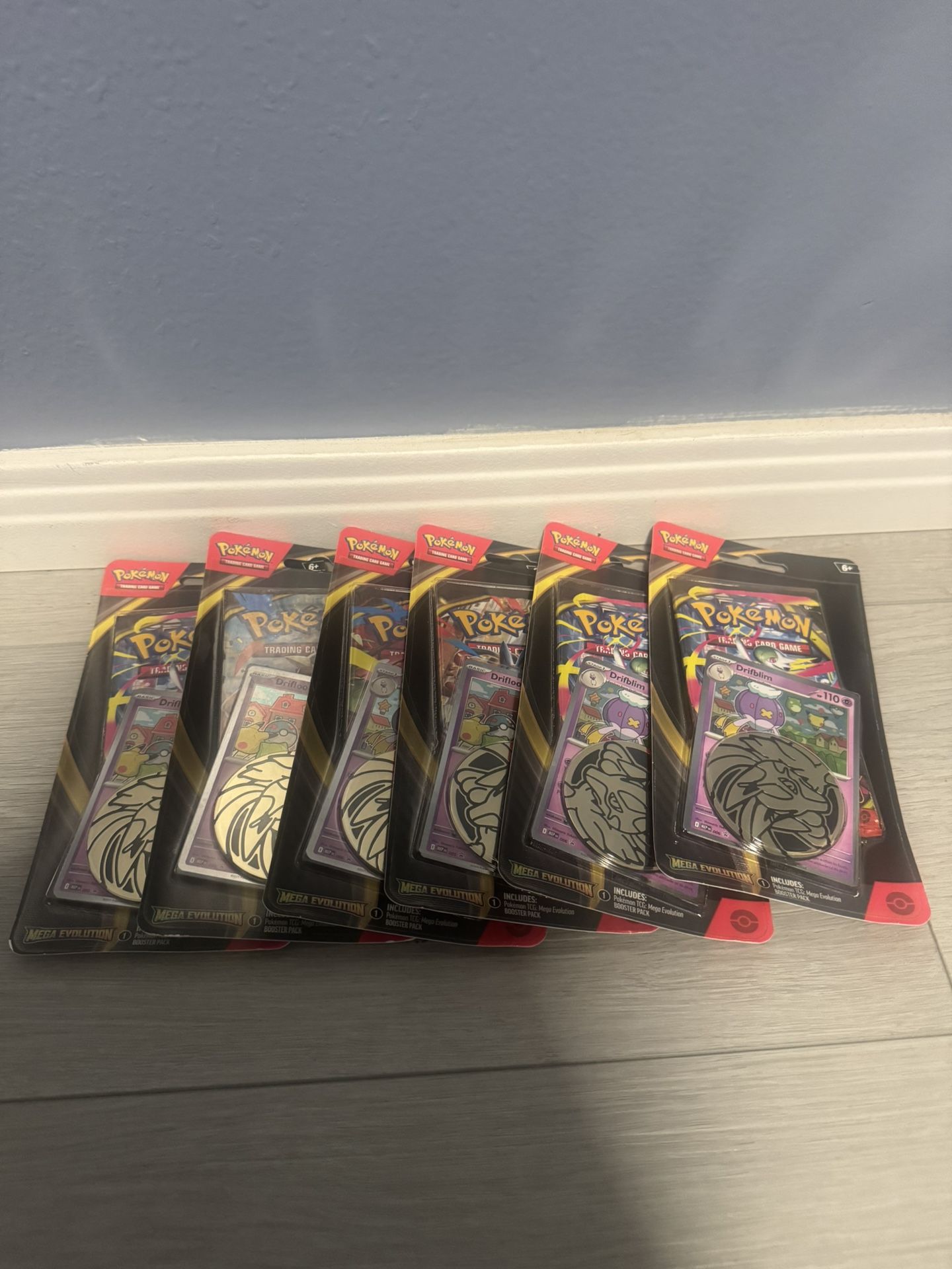 (6) Pokemon Mega Evolutions Check Lane Blister Pack