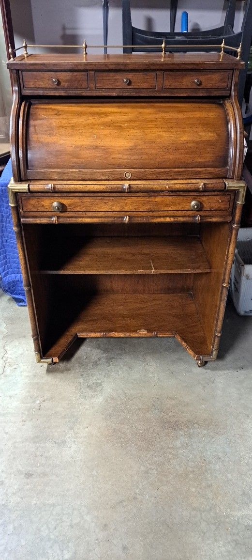 Vintage National Mt Airy Roll Top DeskI