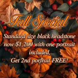 Standard Black Headstone Special