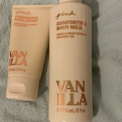 Vs Pink Body Vanilla  Lotion And Comforting Body Milk 