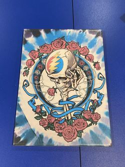 Handmade Grateful Dead Tile Art.  Approx. 10x13