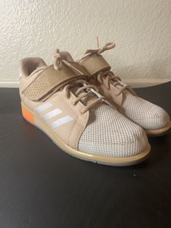 Adidas Powerlifting Shoes 10.5 Tan Orange