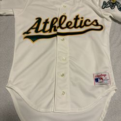 Oakland A’s Size 40 Small Athletics Rawlings Authentic Jersey Vintage Men