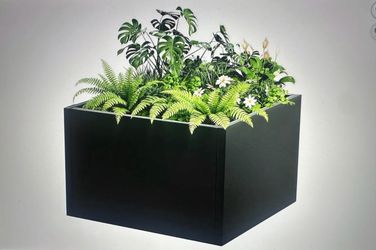 Brand new black floor plant flower bed