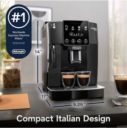 De'Longhi Magnifica Start Automatic Espresso Machine with Manual Milk Frother & Built in Grinder - 3 One-Touch Recipes, Easy-to-Clean, Home Barista Co