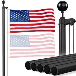 16' Black Flag Pole