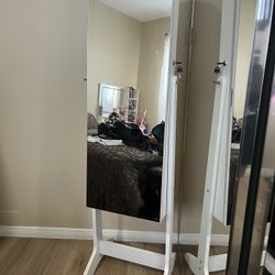 Jewelry Mirror Cabinet Organizer 