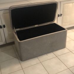 Storage Ottoman Gray 