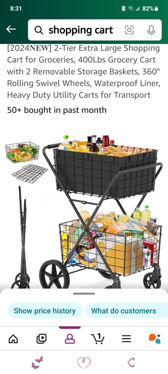 Extra large Shopping Cart 