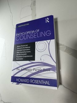 ENCYCLOPEDIA OF COUNSELING Textbook (Fourth Edition) VERY GOOD