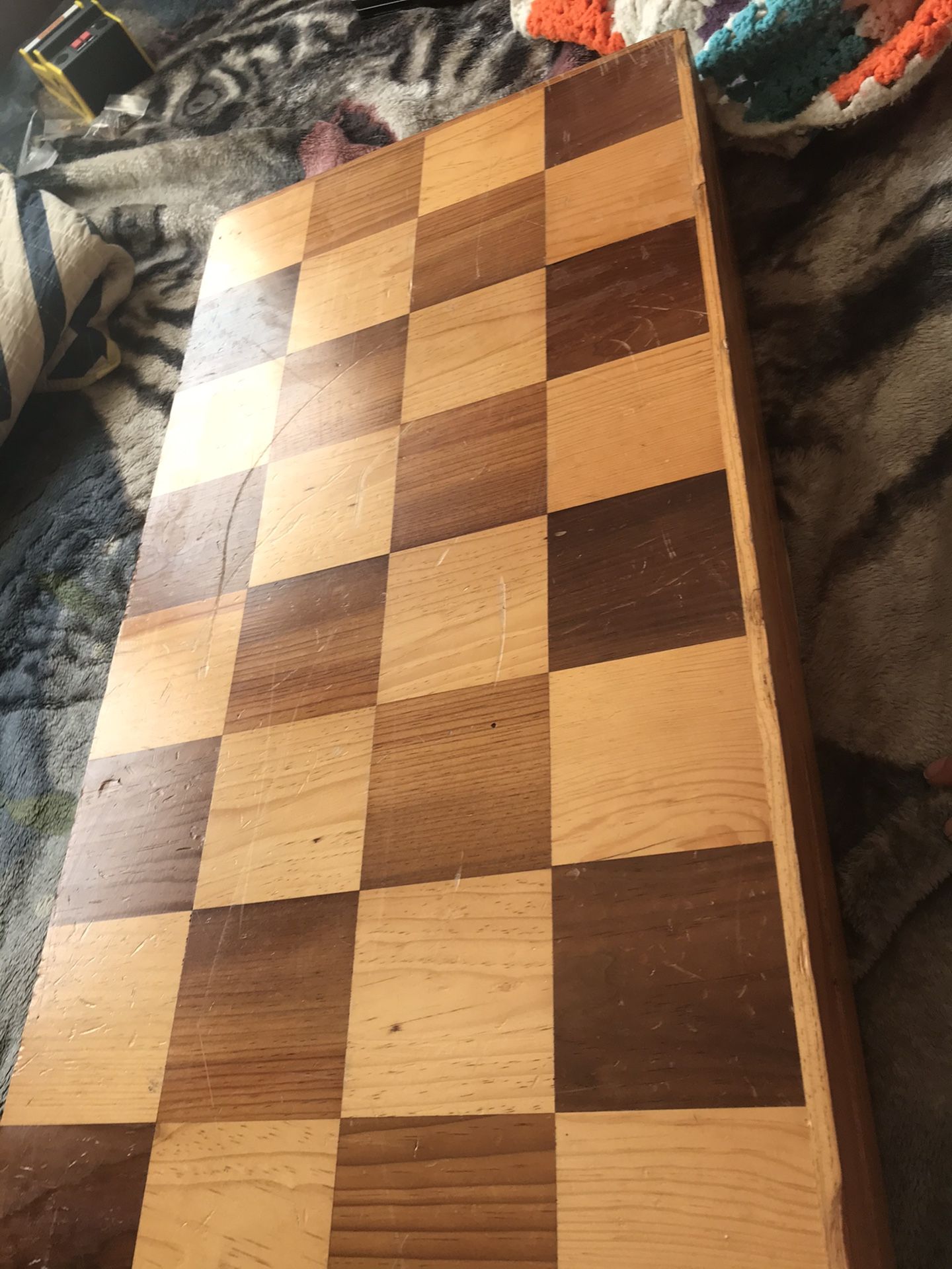 Wooden large chess set