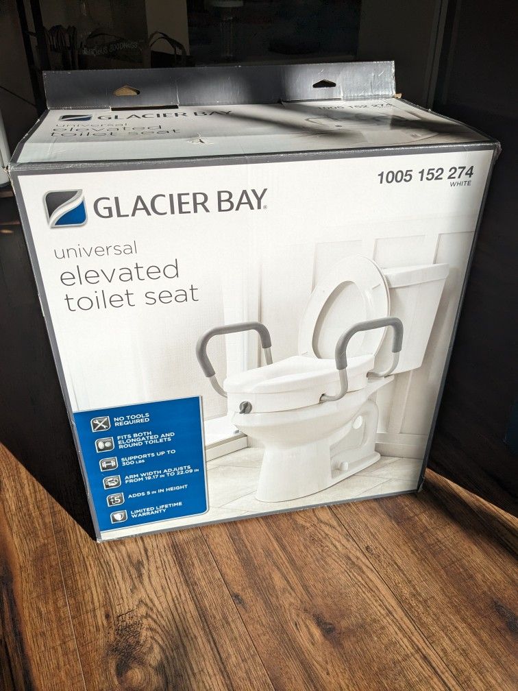 Universal Elevated (5") Toilet Seat by Glacier Bay