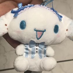 3” Cinnamoroll Plush Keychain(Blue)