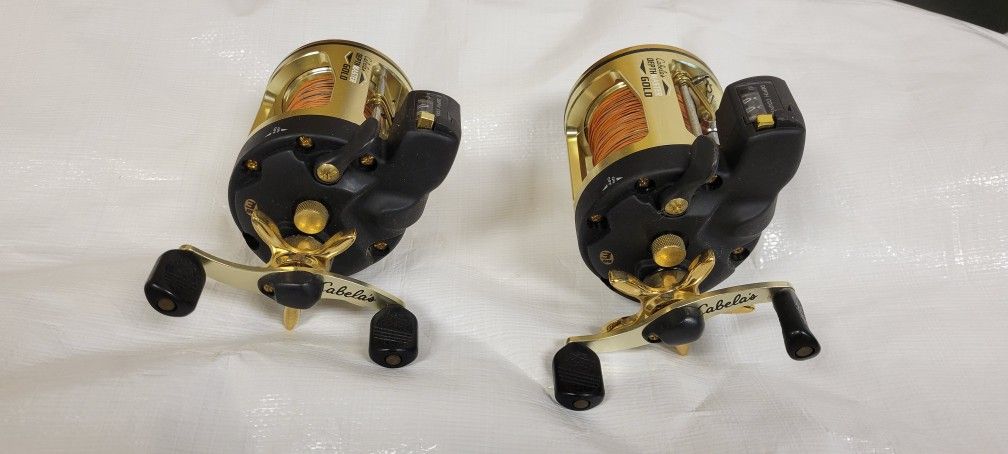cabelas gold fishing reel handle Cabela's Depth Master Gold Level-Wind Reel for Sale in Grayslake, IL