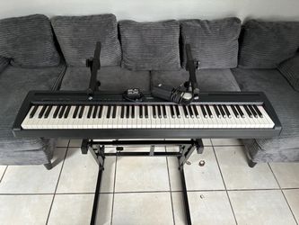 Yamaha P-95 Digital Piano with Sustain Pedal and Keyboard Stand