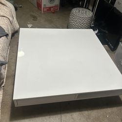 White Square Table 