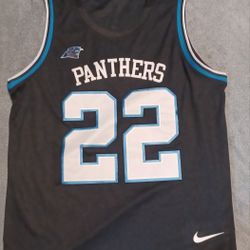 Yourh Size Medium Christian McCaffrey Carolina Panthers Jersey Basketball Style Stanford