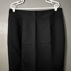 NWOT Women’s Casual High Waisted Knee Length Midi Pencil Skirt In Black Sz: 16