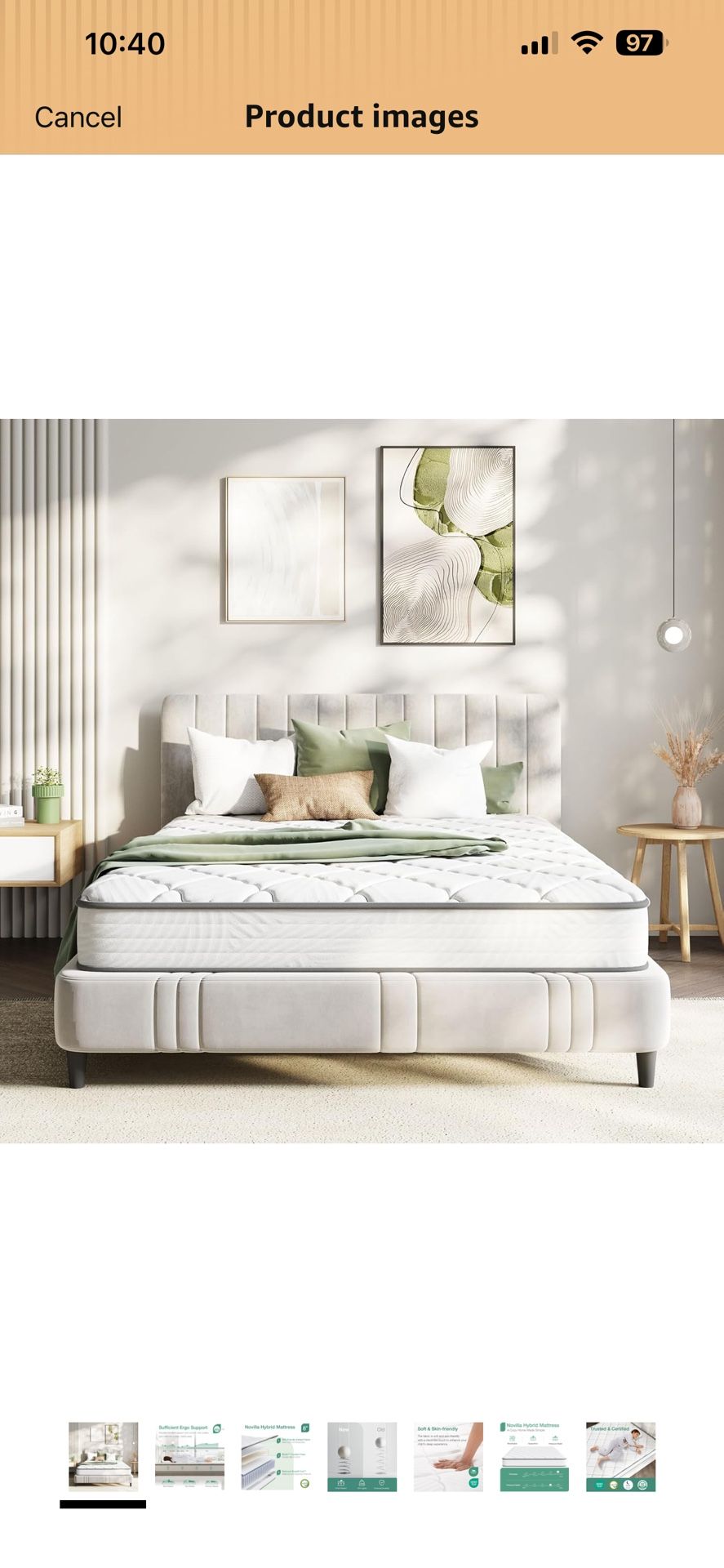 Novilla Twin Mattress, 8 inch Twin Bed Mattress