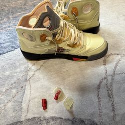 Off White Sail Jordan 5s