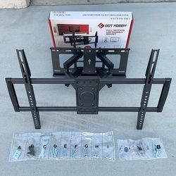 (NEW) $39 Full Motion 37”-75” TV Wall Mount Swivel Tilt VESA 600x400mm, Max Load 110 Lbs