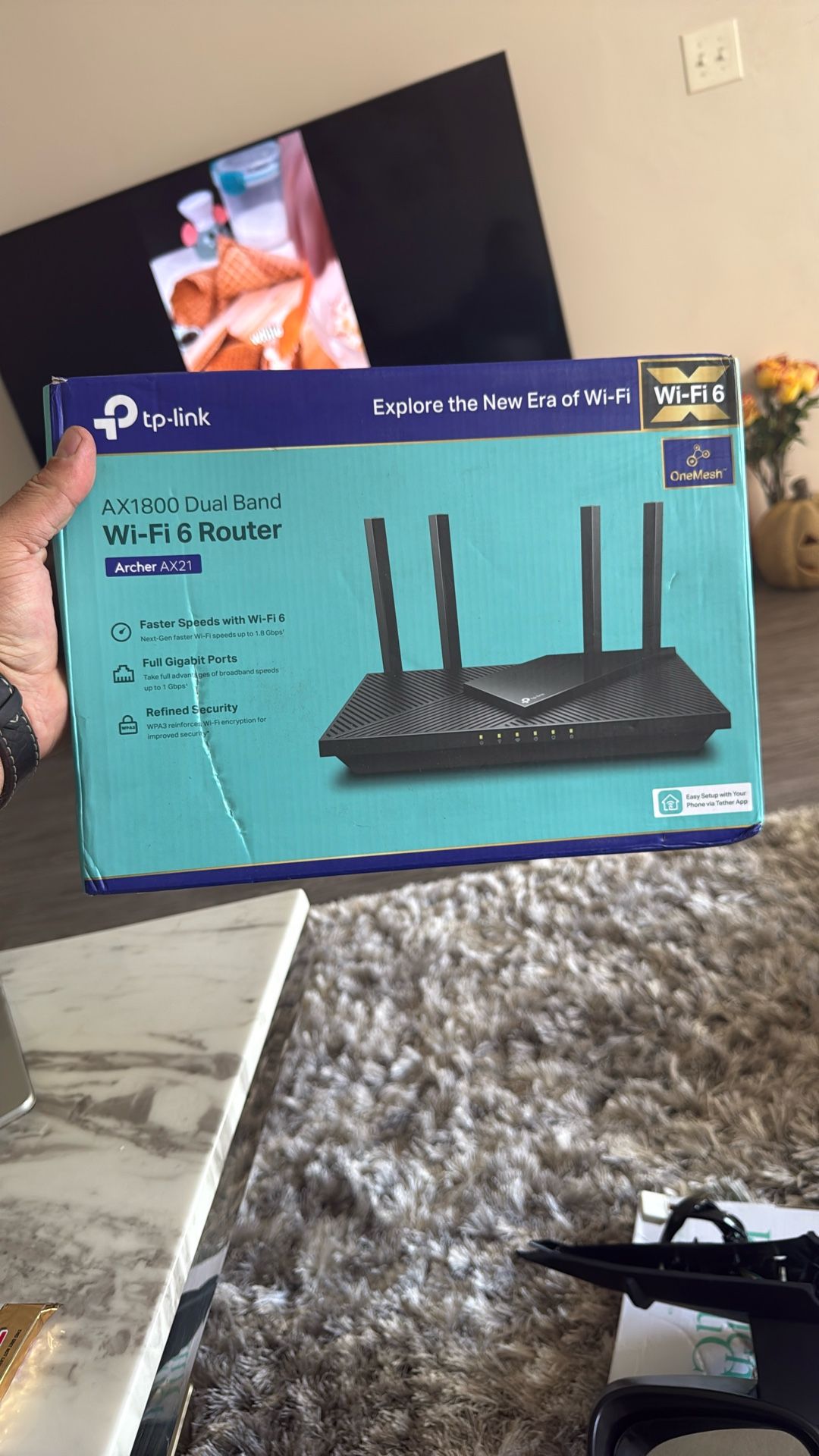 TP-Link WiFi 6 Router AX1800 Smart WiFi Router (Archer AX20) – 802.11ax Router, Dual Band Gigabit Router, Parental Controls, Long Range Coverage