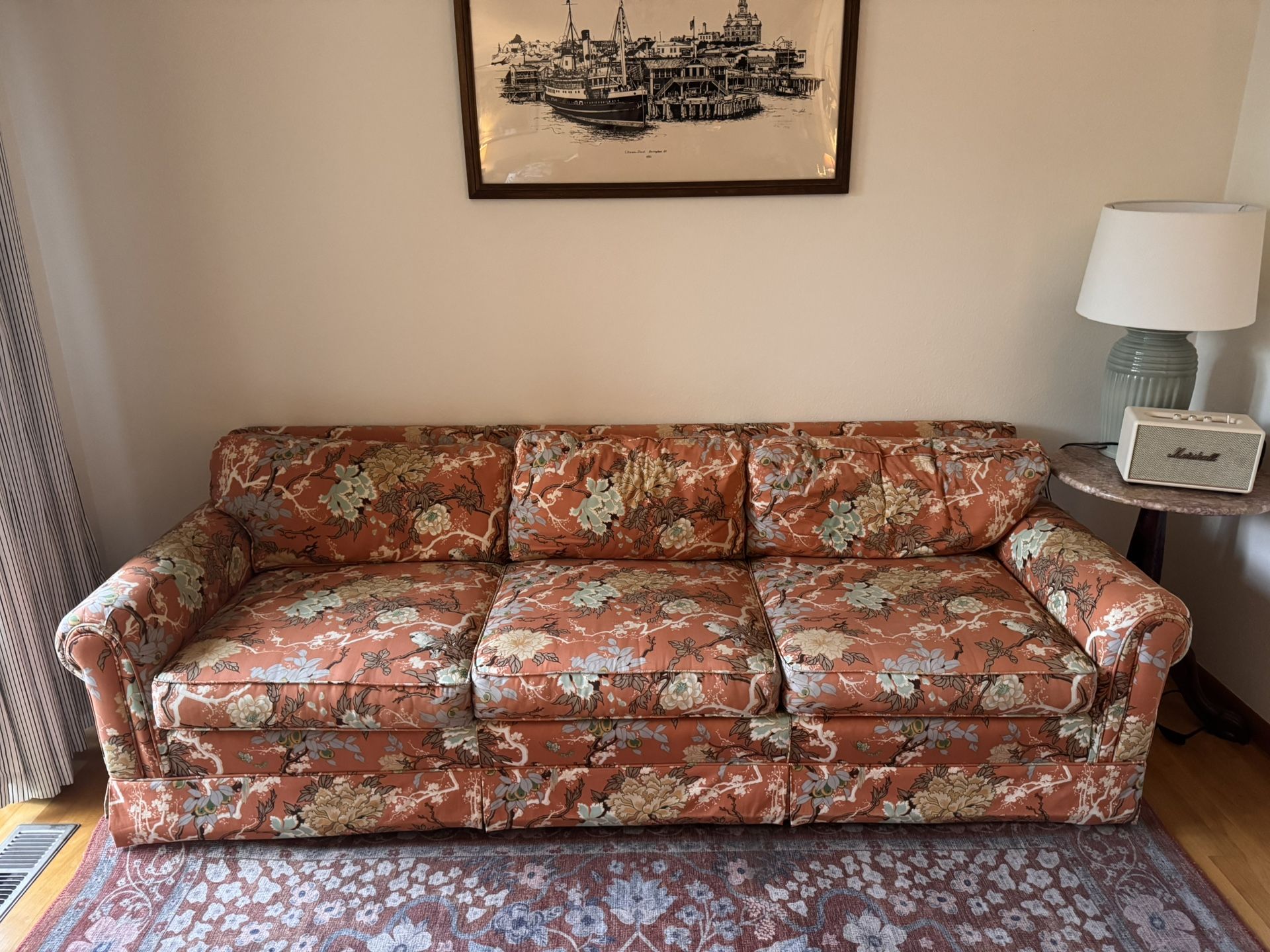 Free Vintage MCM Floral couch